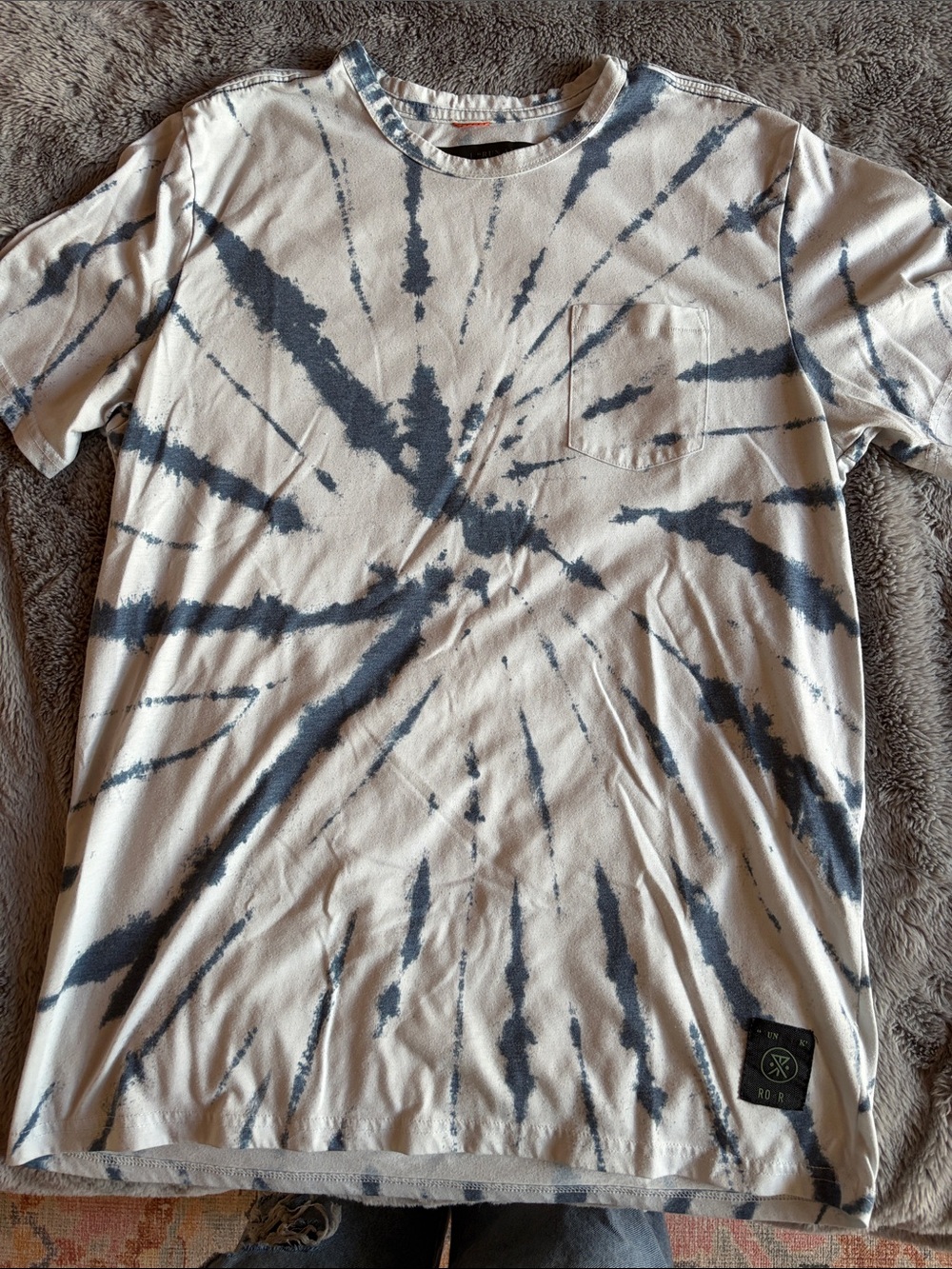 Roark “run amok” tie dye tshirt